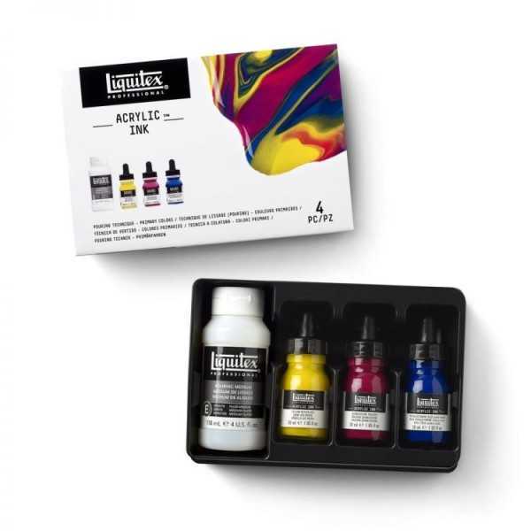 LIQUITEX TINTA ACRILICA POURING COLORES PRIMARIOS