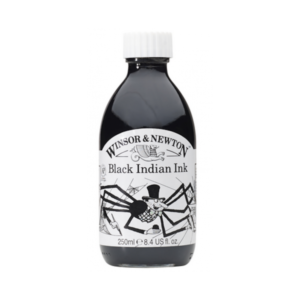 Tinta de Dibujo Winsor&Newton 250ml Negro.