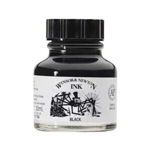 Tinta de Dibujo Winsor&Newton 30ml.  Negro