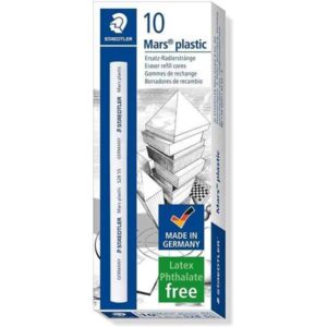 Caja 10 Gomas de recambio Staedtler Mars Plastic