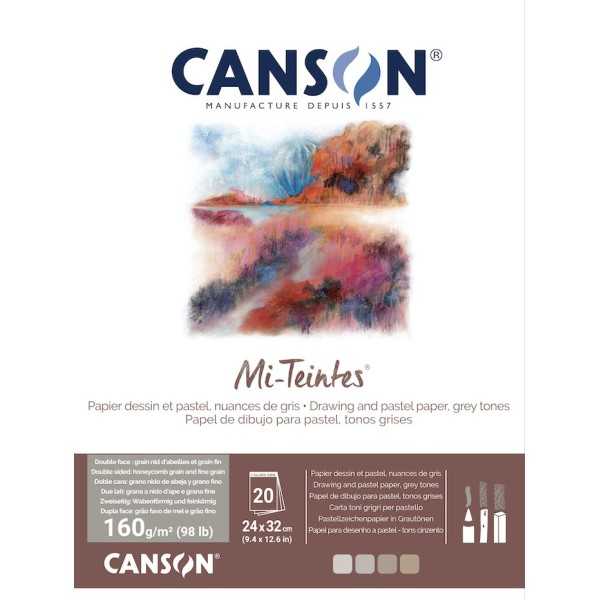 Bloc CANSON Mi Teintes 160gr.