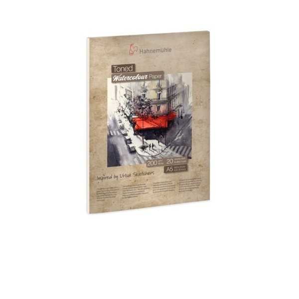 Bloc Encolado Papel de Acuarela Hahnemuhle Toned Paper 200gr. 20Hojas BEIGE
