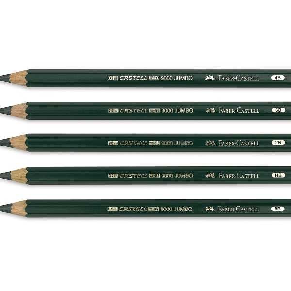 Lápiz Grafito Faber Castell 9000 JUMBO
