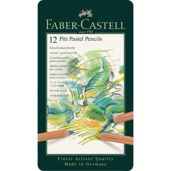 Caja 12 Lápices Pastel FABER CASTELL.  Pitt Pastel