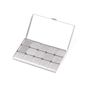 Art Toolkit Folio SILVER (135x86x7mm.) Inoxidable Imantada con 15 godet dobles