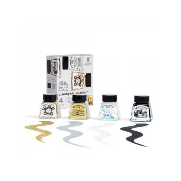 Winsor&Newton TINTAS 4 Colores Metálicos