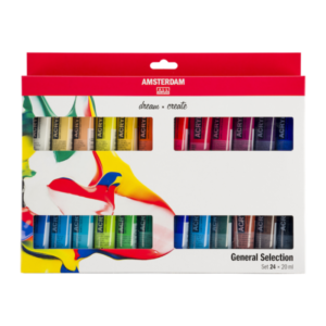 Set Acrilico Amsterdam 24 Colores de 20ml.