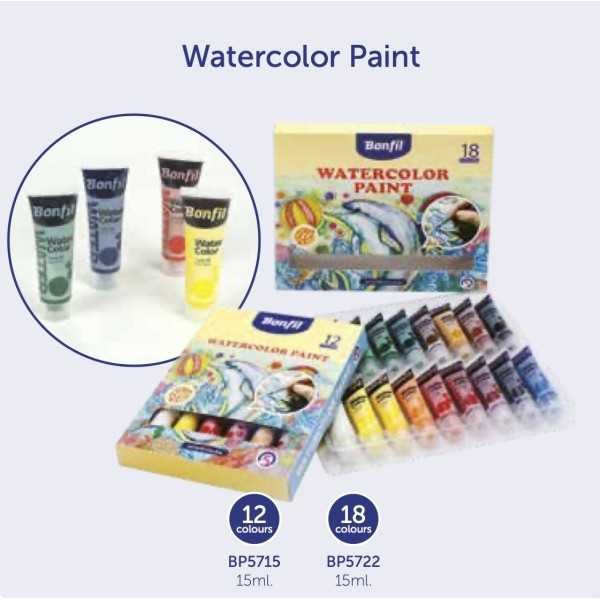Set de Acuarela 12 Colores Bonfil Kids
