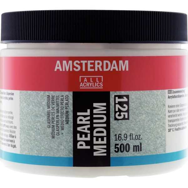 AMSTERDAM Medium Acrilico Perlescente 500ml