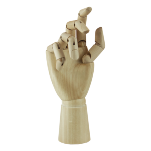 Mano Articulada de Madera Femenina derecha