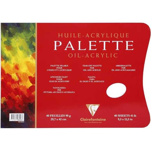 Clairefontaine Paleta Desechable 90gr. 40 Hojas