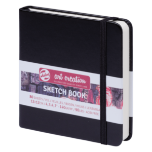 Art Creation Sketchbook Talens. Negro 12x12cm 140gr.