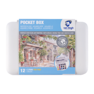 Acuarela VAN GOGH. Pocket Box 12 y 3 pastillas y pincel