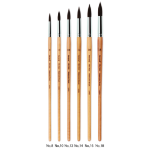 HEREND Set 6 pinceles Ardilla Azul Redondo RR-7600