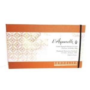 Sennelier Papel Acuarela Cuaderno  Hecho a Mano 10 x 30 cms