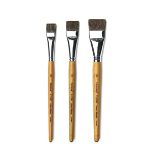 HEREND 3 Pinceles Planos F1100 PELO TAMIAS chipmunk