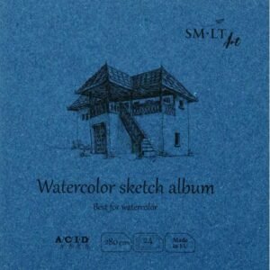 SM·LT Álbum Cosido Apertura 180º ACUARELA 14x14cm. 280gr. 24 Hojas