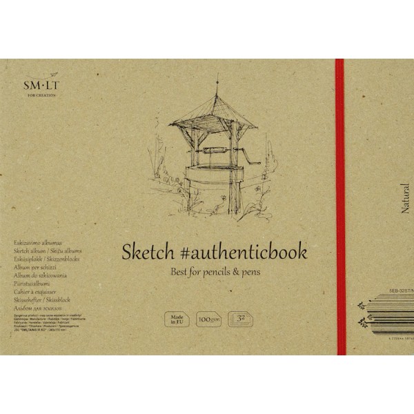 Album SM·LT Papel NATURAL BOCETOS 17,6x24,5cm. 100gr. 32 Hojas