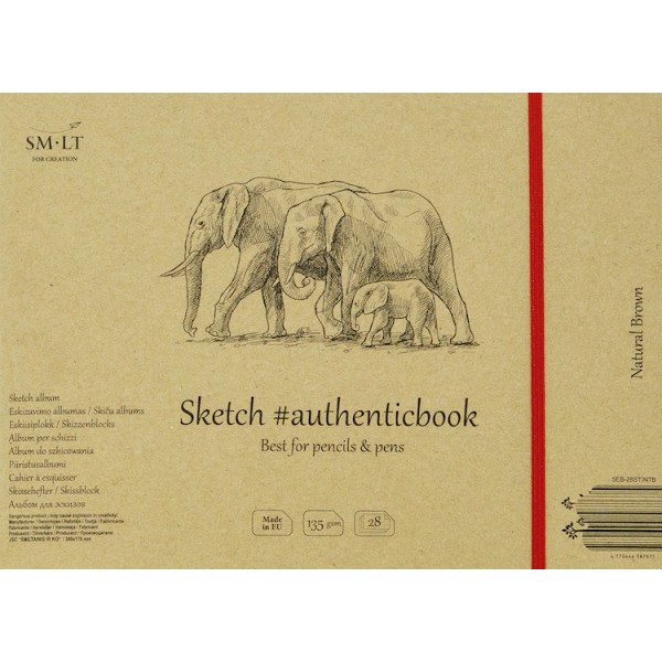 Album SM·LT Papel NATURAL MARRÓN 17,6x24,5cm. 290gr. 8 Hojas