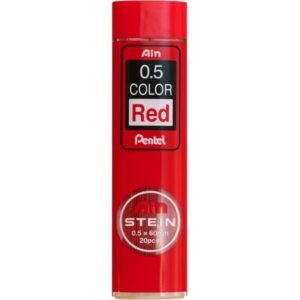 Minas PENTEL AinStein 0,5mm. Color ROJO