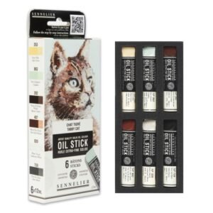Set Óleo en Barra Sennelier 6 Colores 12ml. GATO ATIGRADO