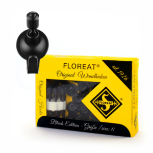 Ganchos FLOREAT WANDHAKEN. nº 0. 8 unidades NEGRO