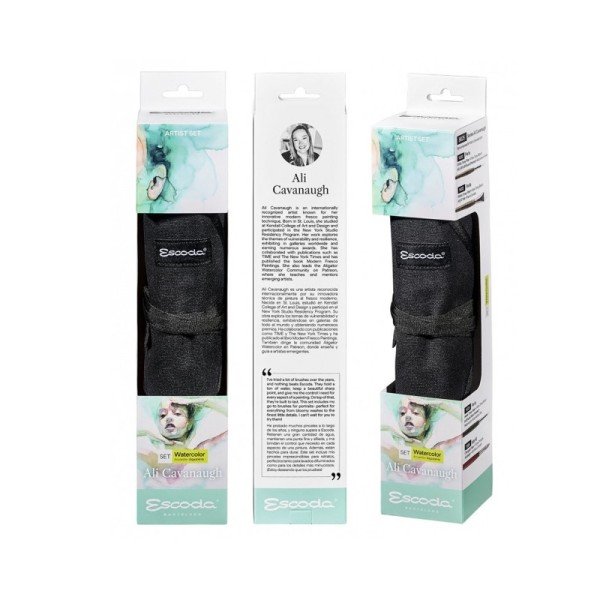 ESCODA ALI CAVANAUGH PORTAPINCELES. 6 pinceles serie 8625-1