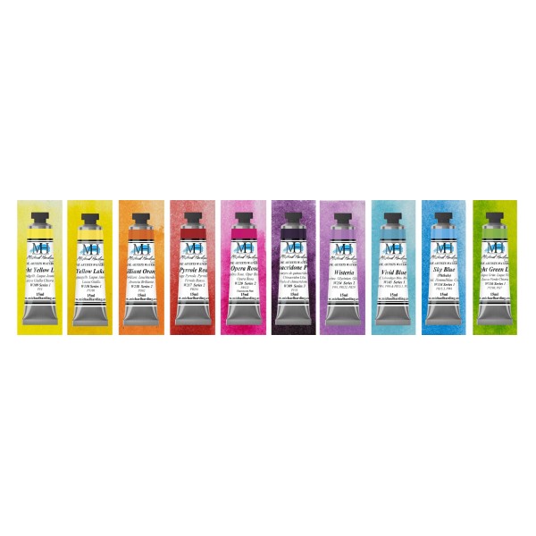 Set Acuarela Michael Harding 10 Tubos 15ml.  Vivid Set