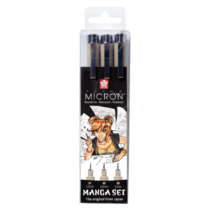 Pigma Micron Set de 3 Rotuladores Calibrados (01, 05 y 08) MANGA SET