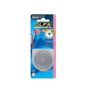 Cuchilla Zig-Zag Olfa PIB45-1 – 45 mm de Acero Inoxidable