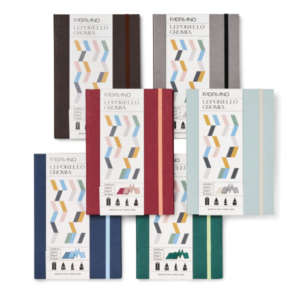 Cuaderno Leporello Cromia Fabriano – Papel 50% Algodón 220g  (11,5 x 16,5 cm) - GRIS