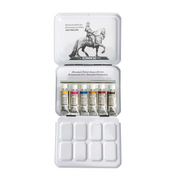SCHMINCKE HORADAM Aquarell Retro Travel Set “Jan Wellem” – 6 tubos x 5 ml