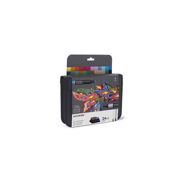 Estuche Set 24 Rotuladores Winsor&Newton Promarker ARTE E ILUSTRACION