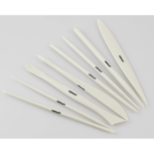 Cernit Kit de 8 Herramientas Blancas – Set Multifunción para Arcilla Polimérica
