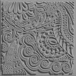 Cernit Placa de Textura 9x9 cm MOMENTS – Sello Flexible para Arcilla