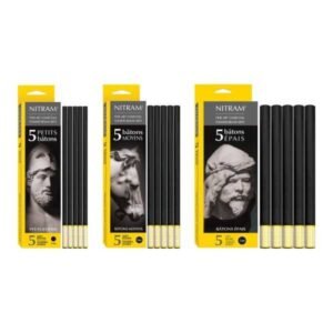 Carboncillos Redondos Extra Suaves Nitram Académie (6 mm, 8 mm, 12 mm) - 8mm.