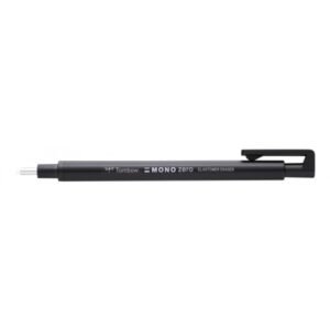 Portagoma 2,3mm. Redondo Tombow Mono Zero Recargable Negro
