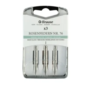 Brause Rose Plumas de Escritura 0,45 mm Caja de 3 Unidades