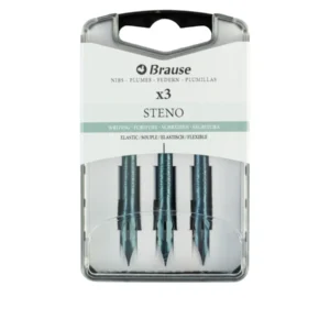 Brause Sténo Plumas de Escritura para Caligrafía Inglesa Caja de 3 Unidades