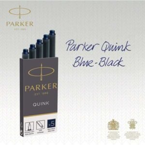 Tinta PARKER Quink Cartuchos - AZUL-NEGRO (LARGO)