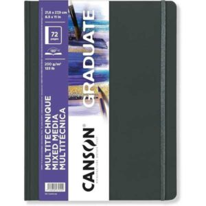 Cuaderno Canson Graduate Mix Media Fino 200gr. Fino - 21,6x27,9cm