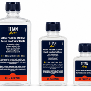 Titan Arts Barniz de Cuadros Brillante para Óleo y Acrílico