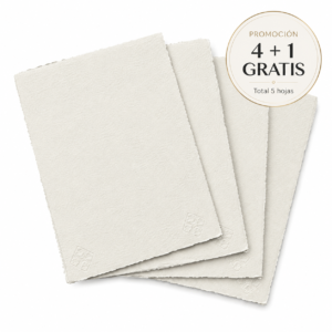 Saunders Waterford 300gr. 100% Algodón Promoción Bolsa Promoción 4+1 Hojas Grano Fino Blanco Natural