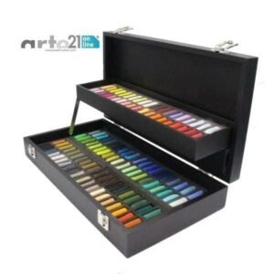 Caja Madera PASTEL SENNELIER. 120 medios pasteles