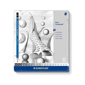Staedtler Mars Lumograph Set de 24 Lápices de Grafito