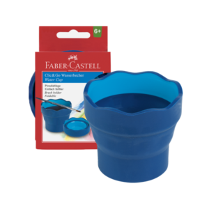 Vaso Faber Castell Click&Go Azul