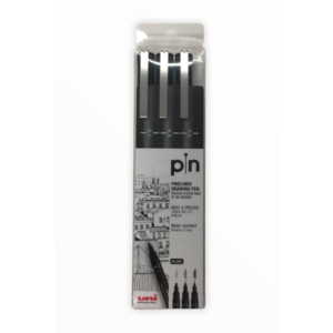 Set Rotuladores UNIPIN. 3 unidades calibrados. 0.1, 0.3, 0.5
