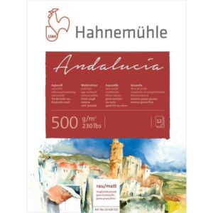HAHNEMUHLE ANDALUCÍA 500 G BLOC ACUARELA - 24x32cm.