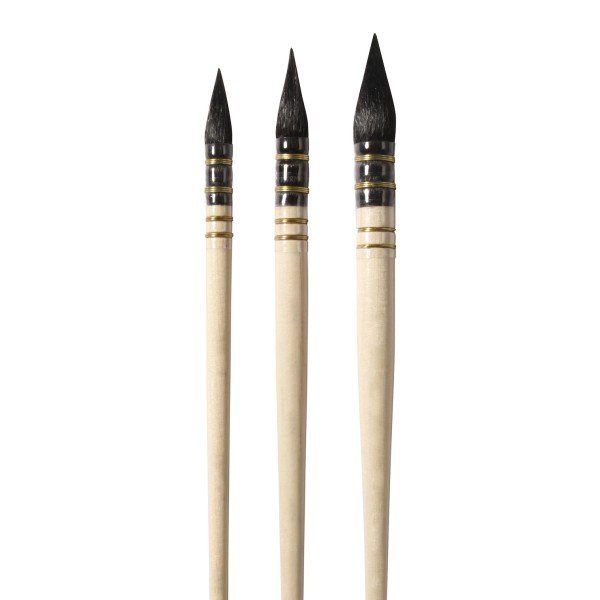 Pincel Aquafine Pelo de Cabra Redondo en Pluma Serie 24